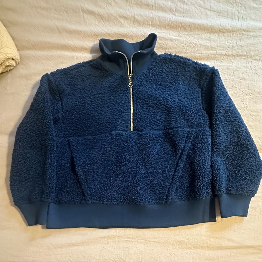 Women's Joy Lab Navy Blue Sherpa Jacket